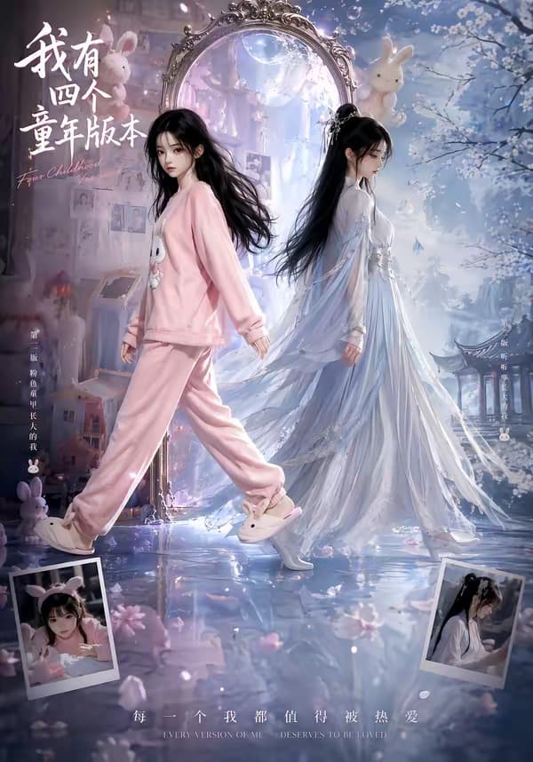 我有四个童年版本海报
